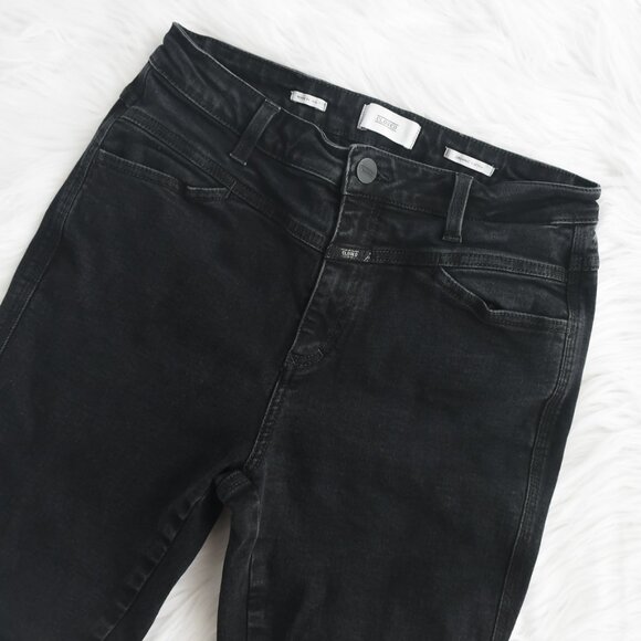 Closed Pusher Skinny Jeans High Rise Black Size 29 - Picture 3 of 9